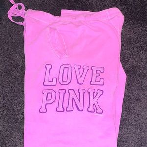Victoria Secret PINK Bootleg sweatpants, worn